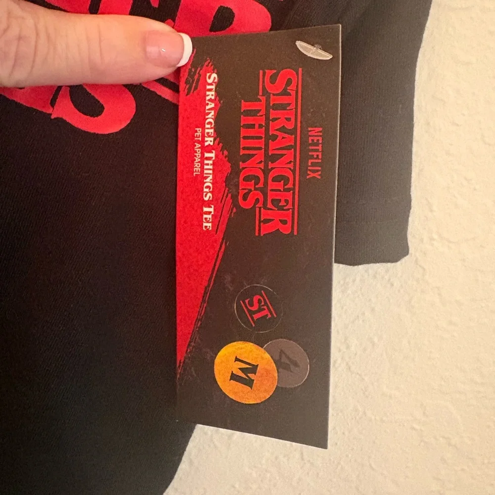 Netflix Stranger Things Black and Red DOG Tee
